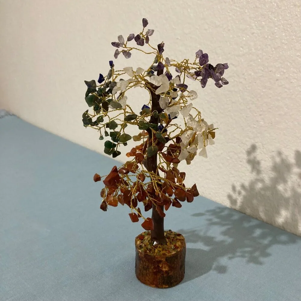 Vintage Semi-Precious Stone Tree Mixed Crystals - Picture 4 of 7